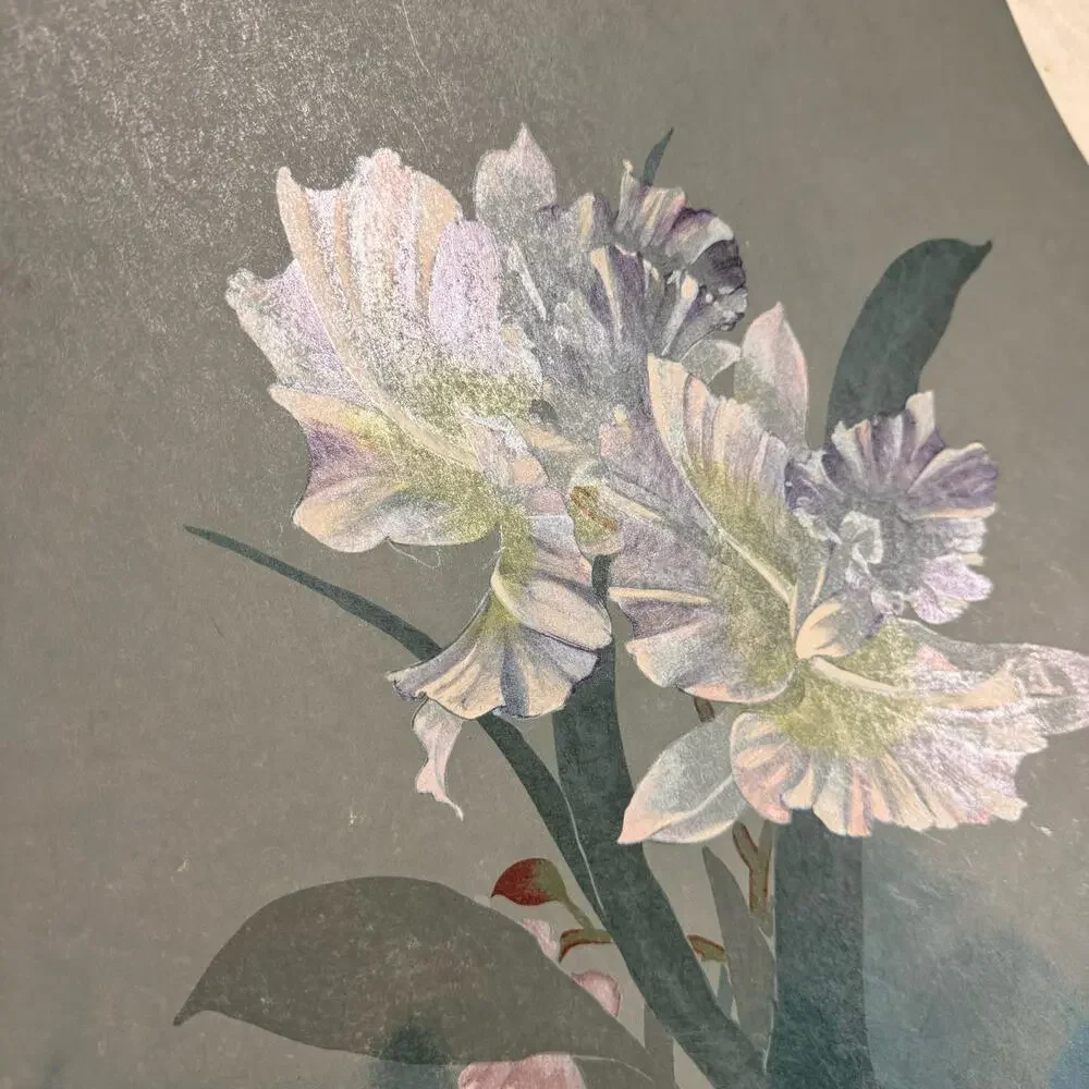 David Lee VINTAGE Chinese‎ Floral Original Painting Homage to Hawaii 164/400